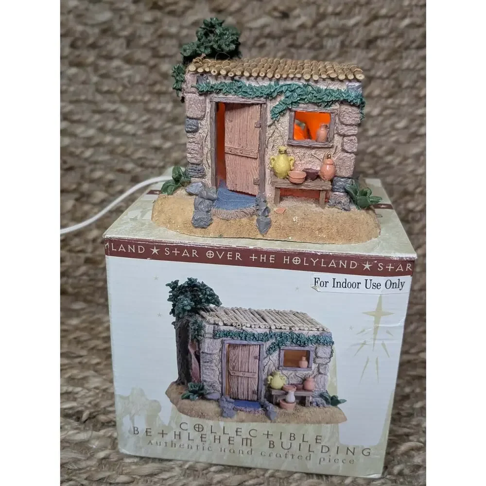 Vintage Porcelain Collectible Bethlehem Village LightUp Holiday Christmas Decor